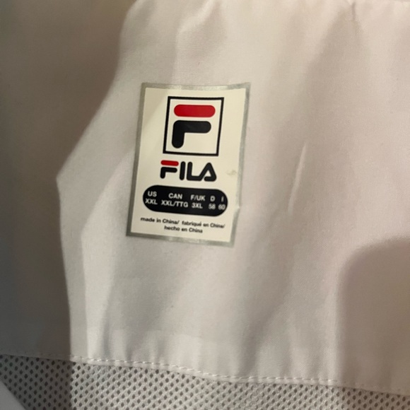 White FILA Jacket XXL.  New never worn.  All white. - Picture 2 of 3